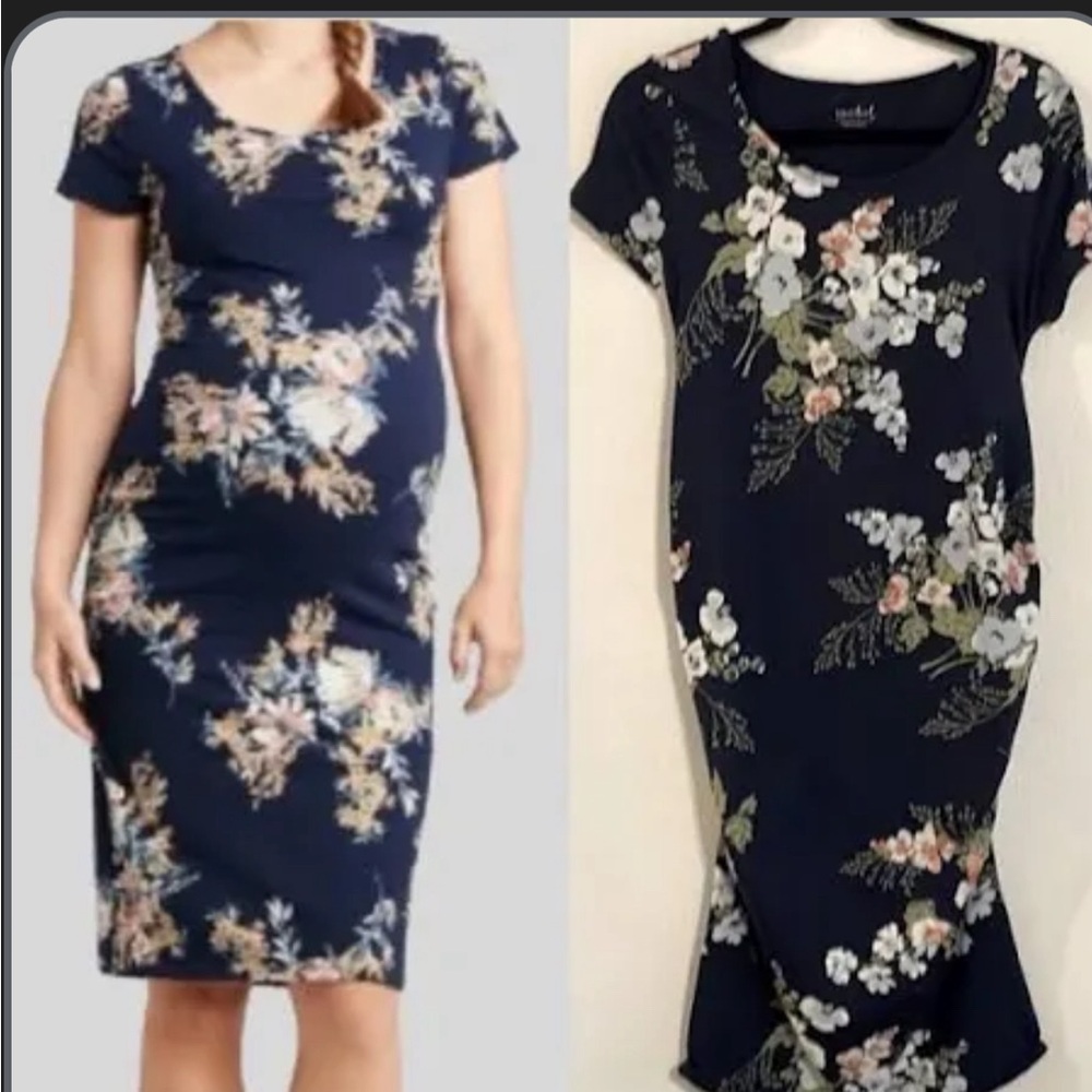Isabel Maternity Floral Maternity Dress